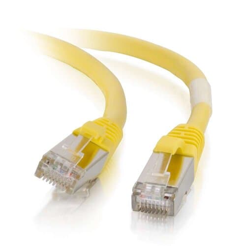 C2G 757120008682 10 Feet CAT6 Snagless Shielded STP RJ45 Network Patch Cable - Yellow