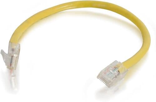 C2G 757120227069 25-feet CAT5e Ethernet Network Patch Cable - Yellow - Non-Booted Unshielded (UTP) - RJ-45 Male to RJ-45 Male