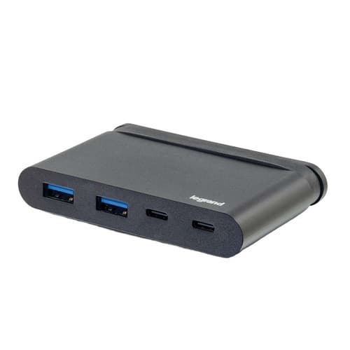 C2G 757120269144 USB C Hub - Black - USB A x2, USB C and Power Delivery Up To 100 Watts - External - 4 USB Ports - 4 USB 3.1 Ports