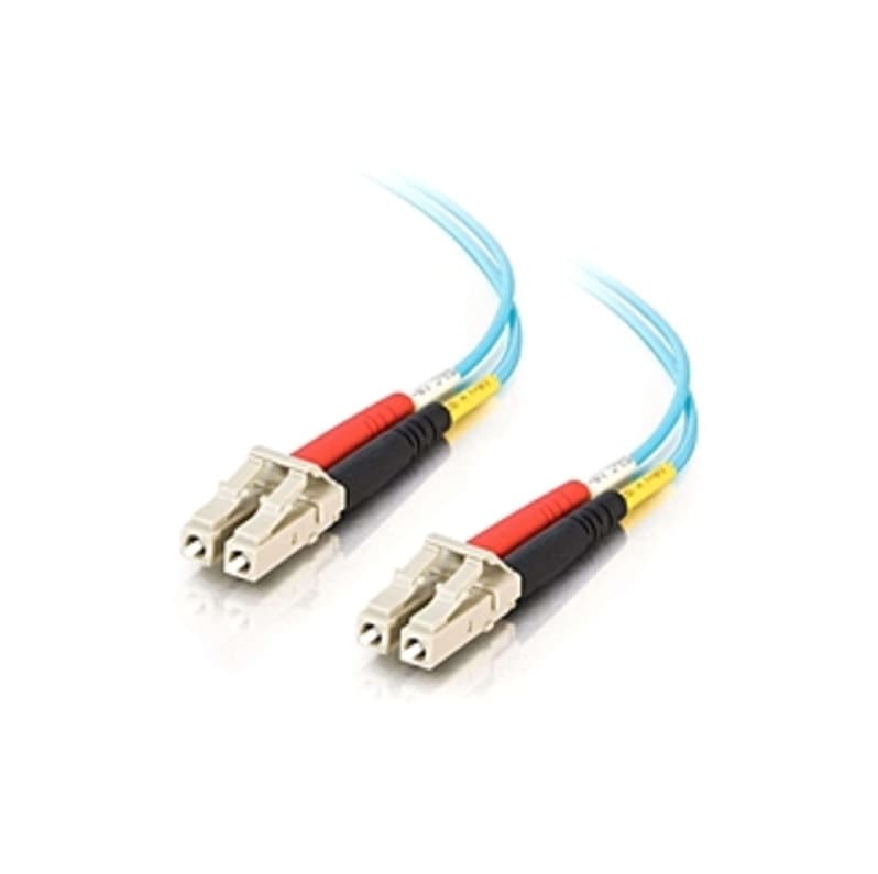 C2G 33047 3m LC-LC 10Gb 50/125 Duplex Multimode OM3 Fiber Cable - Aqua - 10ft - Fiber Optic for Network Device - LC Male - LC Male - 10Gb - 50/125 - D
