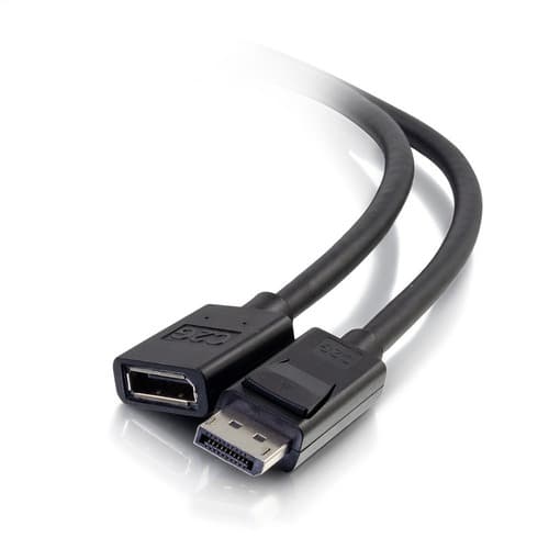 C2G 757120544500 3 Feet M/F DisplayPort Extension Cable - Black - 8K UHD 7680 x 4320 - DisplayPort A/V Cable for Audio/Video Device, Notebook - First