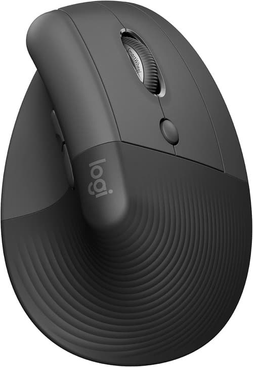 Logitech Lift 910-006466 Ergonomic Wireless Mouse - Graphite
