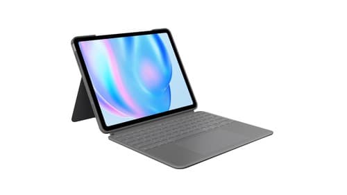 Logitech Combo Touch 920-012608 iPad Keyboard - Oxford Grey - Detachable Backlit Keyboard With Smart Connector - For iPad Air 13 Inches M2, M3 Tablets