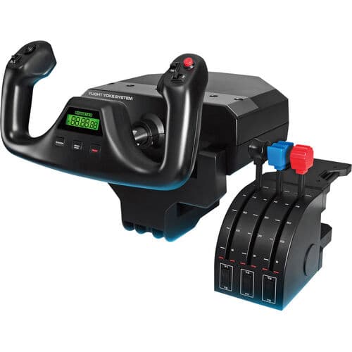 Logitech 945-000023 Wired USB Flight Yoke System - For PC/Mac