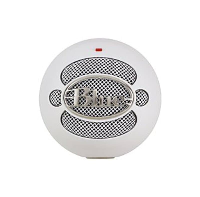 Blue Snowball USB Condenser Microphone - Wired - Textured White