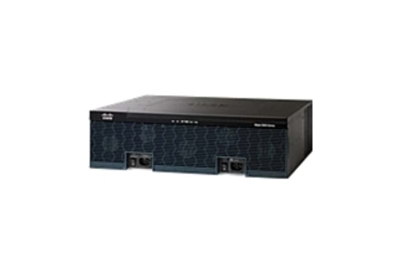 Cisco CISCO3925/K9 3925 Integrated Services Router - 3 x RJ-45 Based Ports - 4 x EHWIC Slots - 4 x Onboard DSP (PVDM) Slots