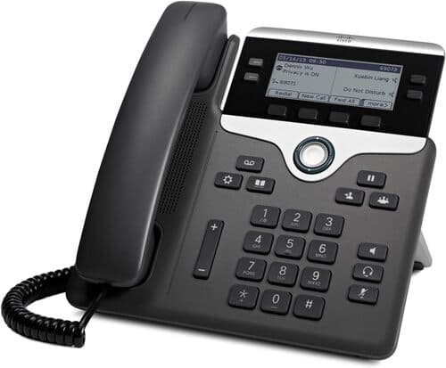 Cisco CP-7841-K9 Voip Phone - Black - 4-line Programmable