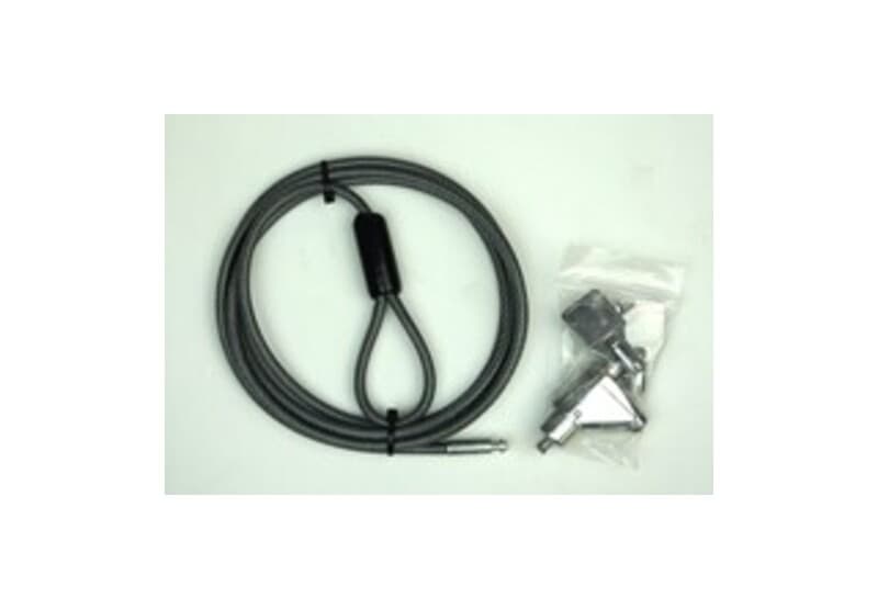 CSP CSP-820-E-0X-0G-MK Guardian 820 Series Laptop Security Cable Lock with Master Key - 6 feet - Smoky (Dark Gray)