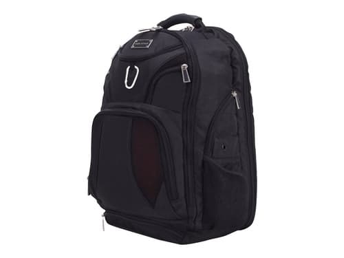 ECO STYLE EJSS-BP17-CF Jet Set Smart Backpack - For Laptops up to 17.3 inches - Checkpoint Friendly - Black