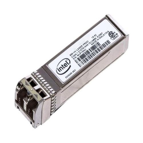 Intel FTLX8574D3BNL-IE 10 Gbps SFP+ Transceiver - 10GBASE-SR - Extended Temperature - LC - Duplex - Fiber Channel