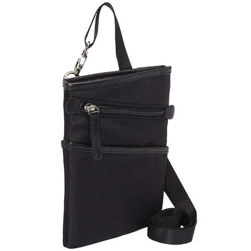 Francine Collection WIB Dallas FWC7BKDALLAS Carrying Case - Black - Twill Polyester - Microsuede Interior Material - Shoulder Strap - For up to 7 inch
