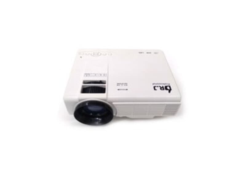 Mini HI-04 LCD Projector - White - Portable - Bluetooth 5.2 and Screen