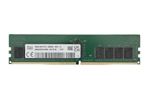 HYNIX HMAA4GR7CJR8N-XN 32GB Memory Module - PC4-25600 - DDR4 - 3200MHz RDIMM - 288-Pin - 1.2 Volts