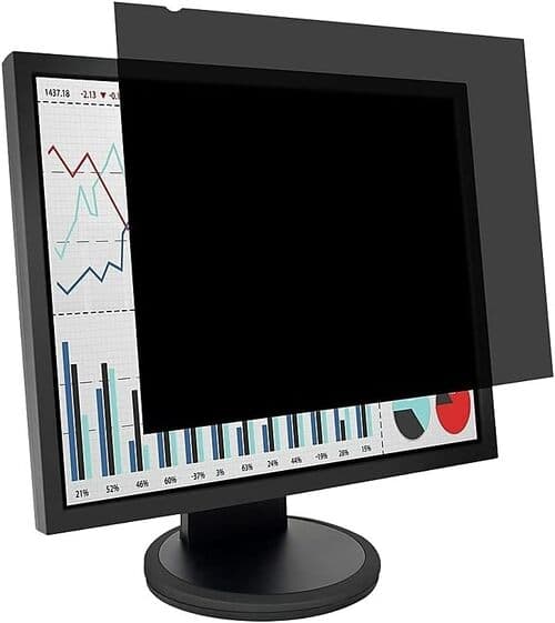 Kensington FP170 K52105WW Privacy Screen - Tinted Clear - 5:4 - Fingerprint Resistant, Scratch Resistant, Damage Resistant - Anti-glare - TAA Complian