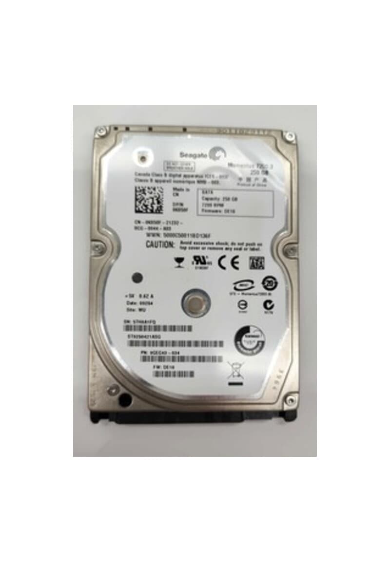 Dell K850F (Seagate 9GEG43-033) 250 GB Hard Disk Drive - 7200 RPM - 9.5 Millimeters - Internal - 2.5-inches - SATA - 16 MB Cache - 3 Gbps
