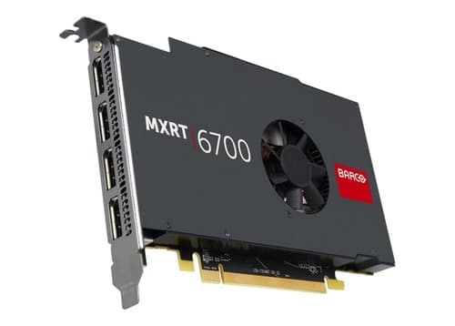 Barco MXRT-6700 K9306047 8 GB Graphics Card - Black - GDDR5 - 256 Bit Bus Width - PCI Express 3.0 x16 - 4 x DisplayPort - AMD Radeon Pro
