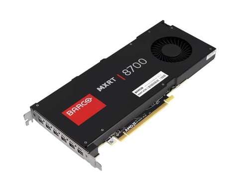 Barco K9306048 MXRT-8700 16 GB Medical Graphics Card Display Controller - GDDR5 - PCIe 3.0 x16 - 224 GB/s - 130 Watts