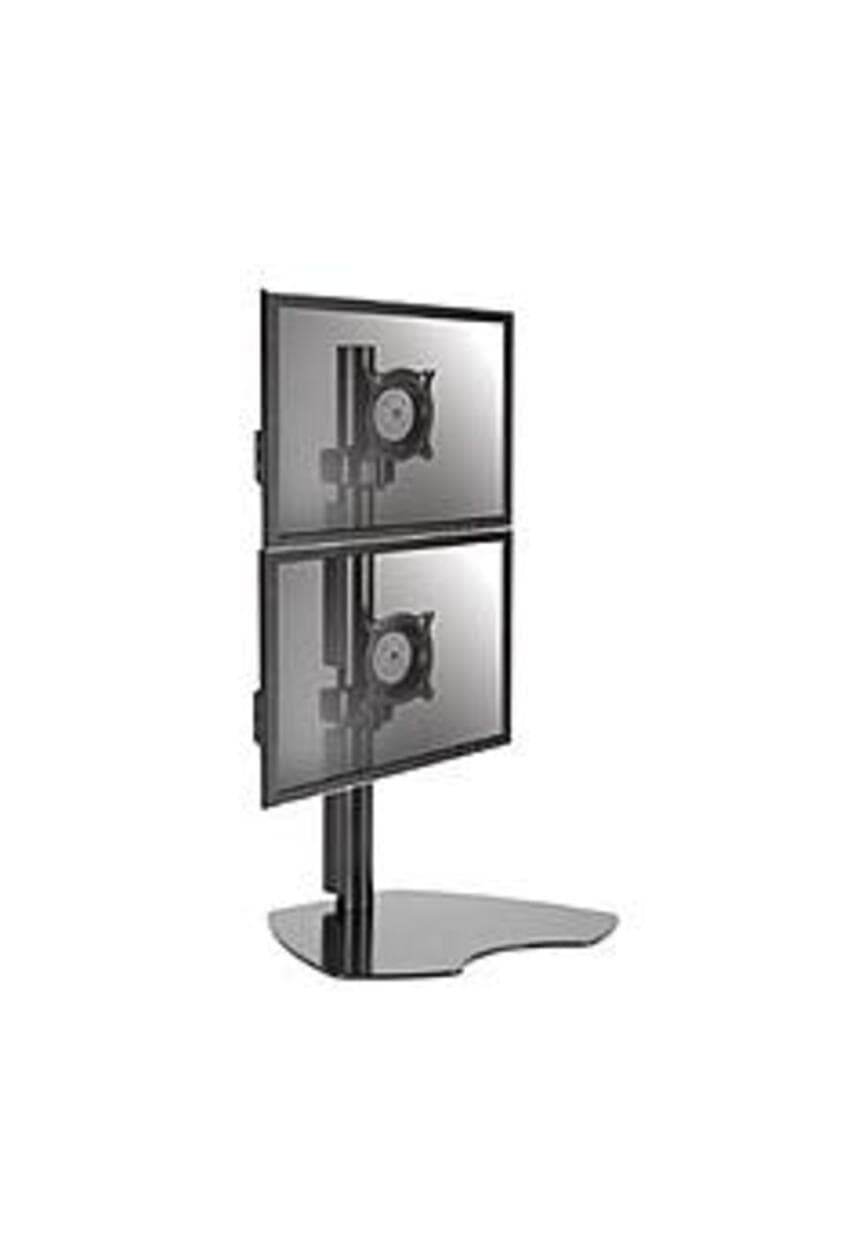 Chief KTP230B Flat Panel Dual Vertical Monitor Table Stand - Black
