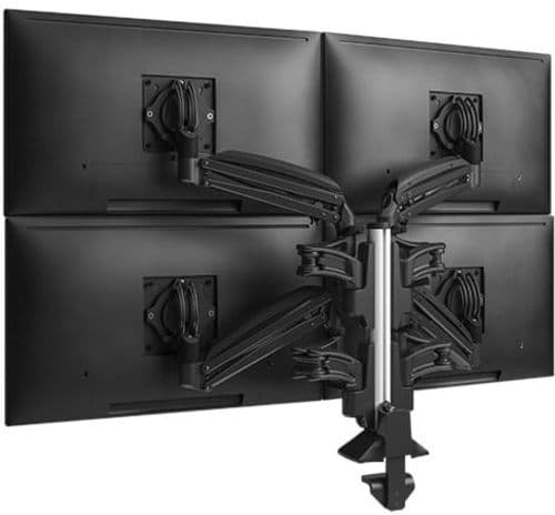 Chief KXC420B Kontour Desk Mount for Monitor, All-in-One Computer - Black - 4 Monitor(s) Supported30