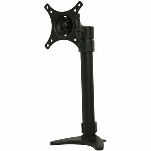 Peerless-AV LCT100S Desktop Monitor Stand - Black - Powder Coat - Grommet - Clamp Desktop Attachment