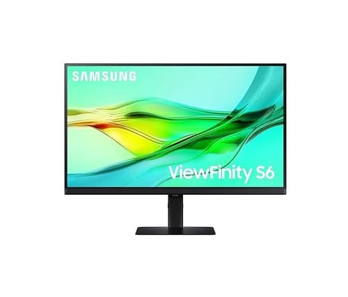 Samsung S6 (S60D) LS27D606UANXGO 27 Inches Resolution Monitor -  Black - IPS Panel - 2560 x 1440 (QHD) - 1000:1 - 5 MS - 100 Hertz
