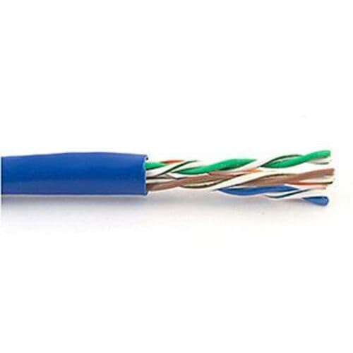 Mohawk M57553B 1000-Feet Riser Cable - 4-Pair - Solid - 24AWG - Cat 5E - UTP - Blue