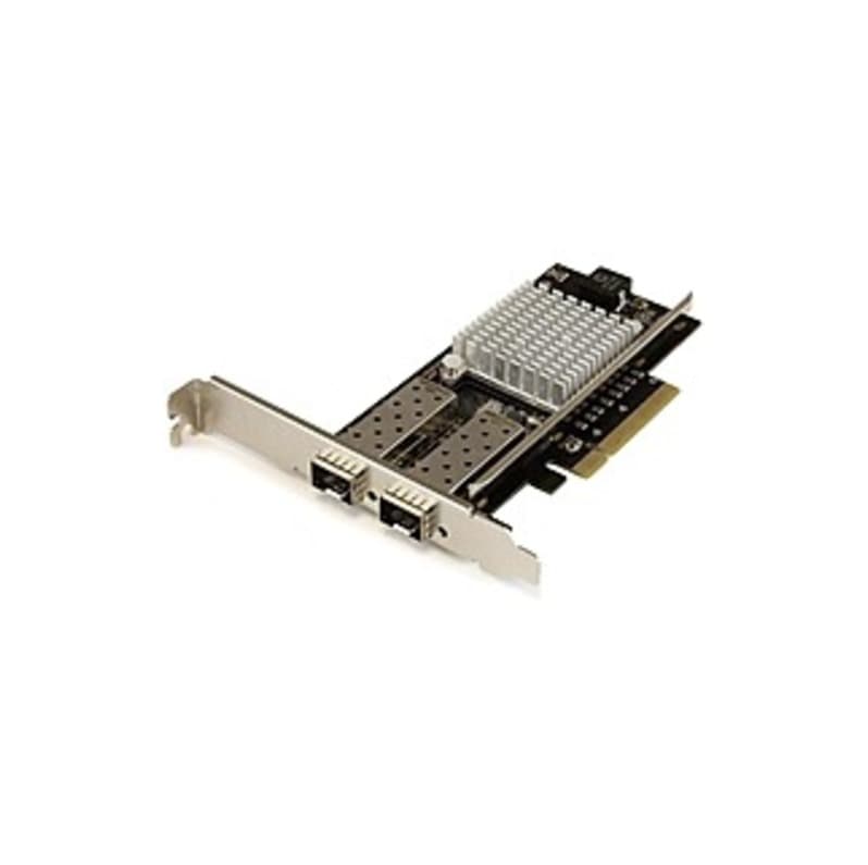 StarTech.com 10G Network Card - 2x 10G Open SFP+ Multimode LC Fiber Connector - Intel 82599 Chip - Gigabit Ethernet Card - Add two 10GbE SPF+ slots to
