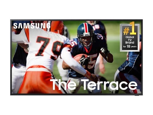 Samsung The Terrace LST9C QN85LST9CAF 85 Inches - Full Sun - 4K QLED Smart TV - Titan Black - HLG, HDR10+, Quantum HDR+ - Neo QLED Backlight - Google