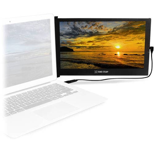 SideTrak ST12BLA 13-Inch Slide Attachable LCD Laptop Monitor - IPS - 1920 x 1080 - 16:9 - 600:1 - 30 ms - 300 cd/m2 - 60 Hz - Black