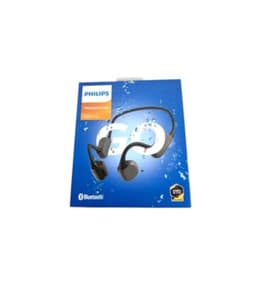 Philips TAA6606BK/00 Open Ear Bone Conduction Wireless Sports Headphones - Black - Bluetooth 5.2 - IP67 Waterproof
