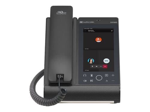 AudioCodes TEAMS-C470HD C470HD IP Phone - Black - 5.5 Inches Display - 1280 x 720 Pixels - Touchscreen - 2 x Ethernet 10 Base-T/100 Base-TX/1000 Base-