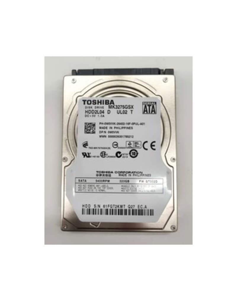 Dell W0VVK 2.5 Inches Internal Hard Drive - 320Gb - 5.4k RPM - 8MB Cache - Latitude Laptop SATA - 3Gb/s