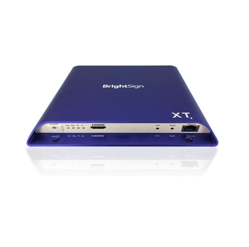 BrightSign XT1144 Enterprise Digital Signage Player - Blue - H.265 - 4K UHD - Expanded I/O - HTML5 Support