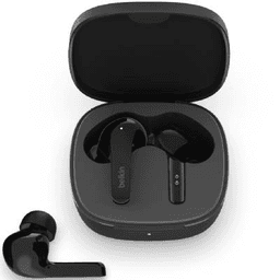 Belkin Soundform Flow True Wireless Earbuds - Active Noise Cancellation Pristine - Black