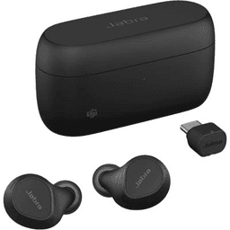 Jabra Evolve2 Buds True Wireless In-Ear Bluetooth ANC Earbuds & MultiSensor Voice Technology - Microsoft Certified Like New - Black