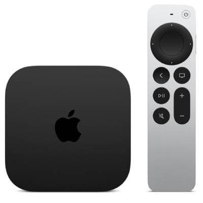 Apple TV 4K (3rd Generation) Wi-Fi Pristine - Black - 64gb