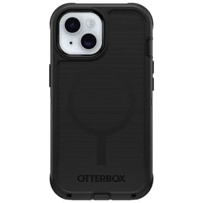 OTTERBOX Defender MagSafe Case - Extra Protection 5X Military Standard Tested Rugged Case Like New - Black - Iphone 16e / Iphone 15 / Iphone 14 / I...