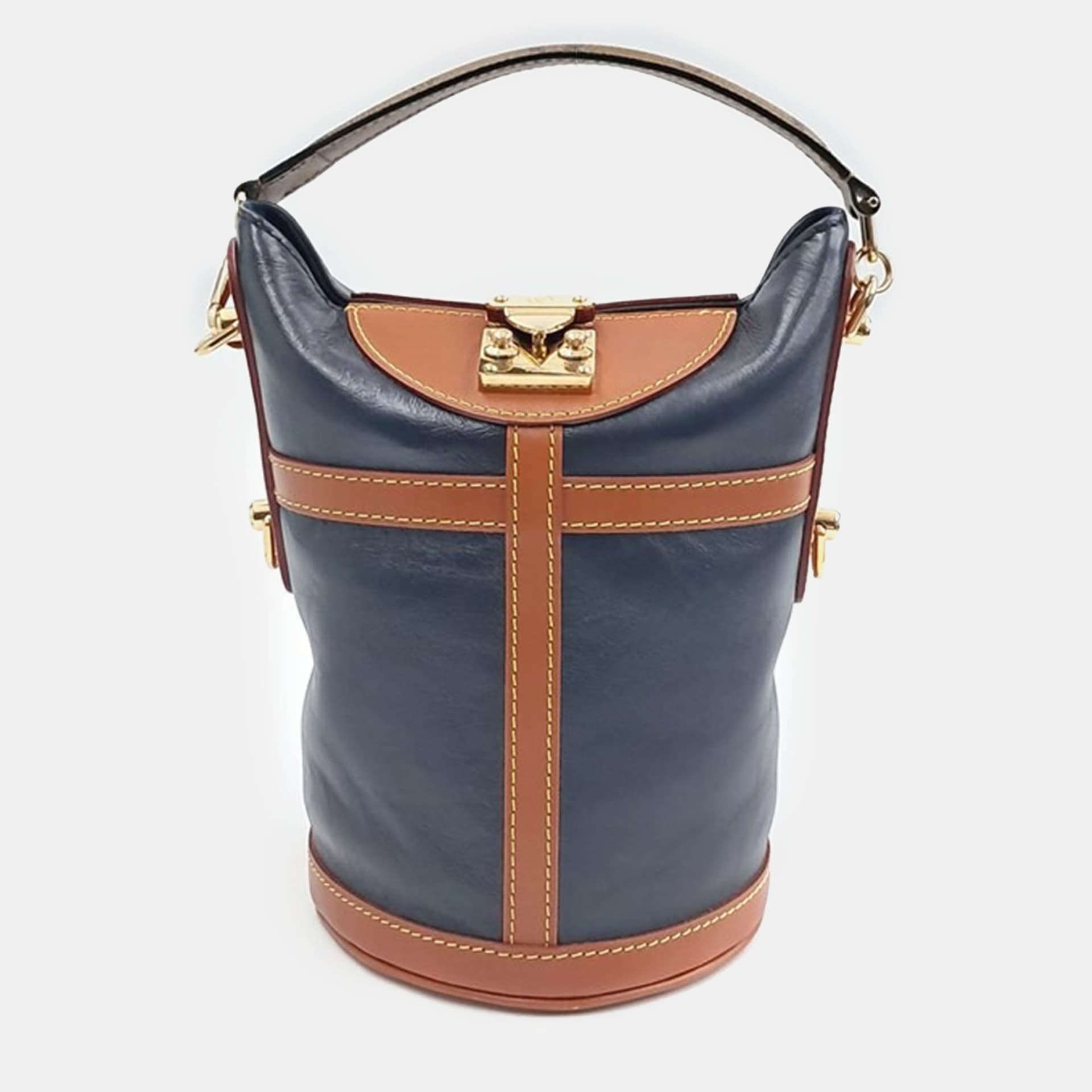 Louis Vuitton Blue/Brown Reverse Monogram Duffle Bag