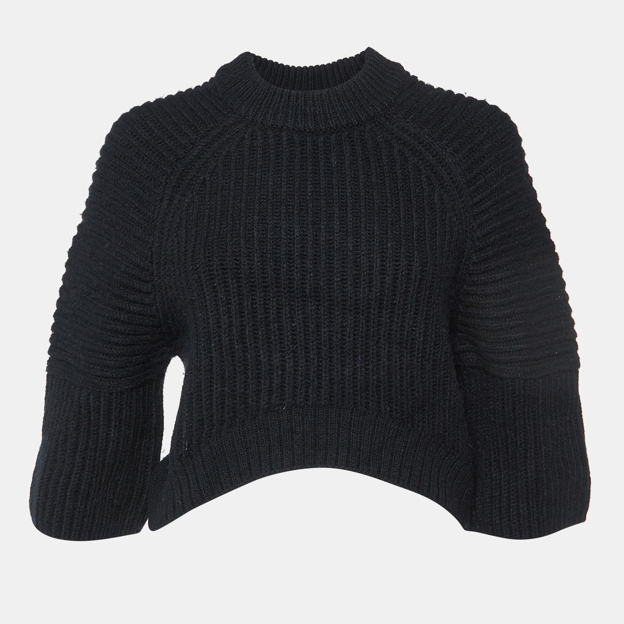 Balenciaga Black Wool Blend Jumper S