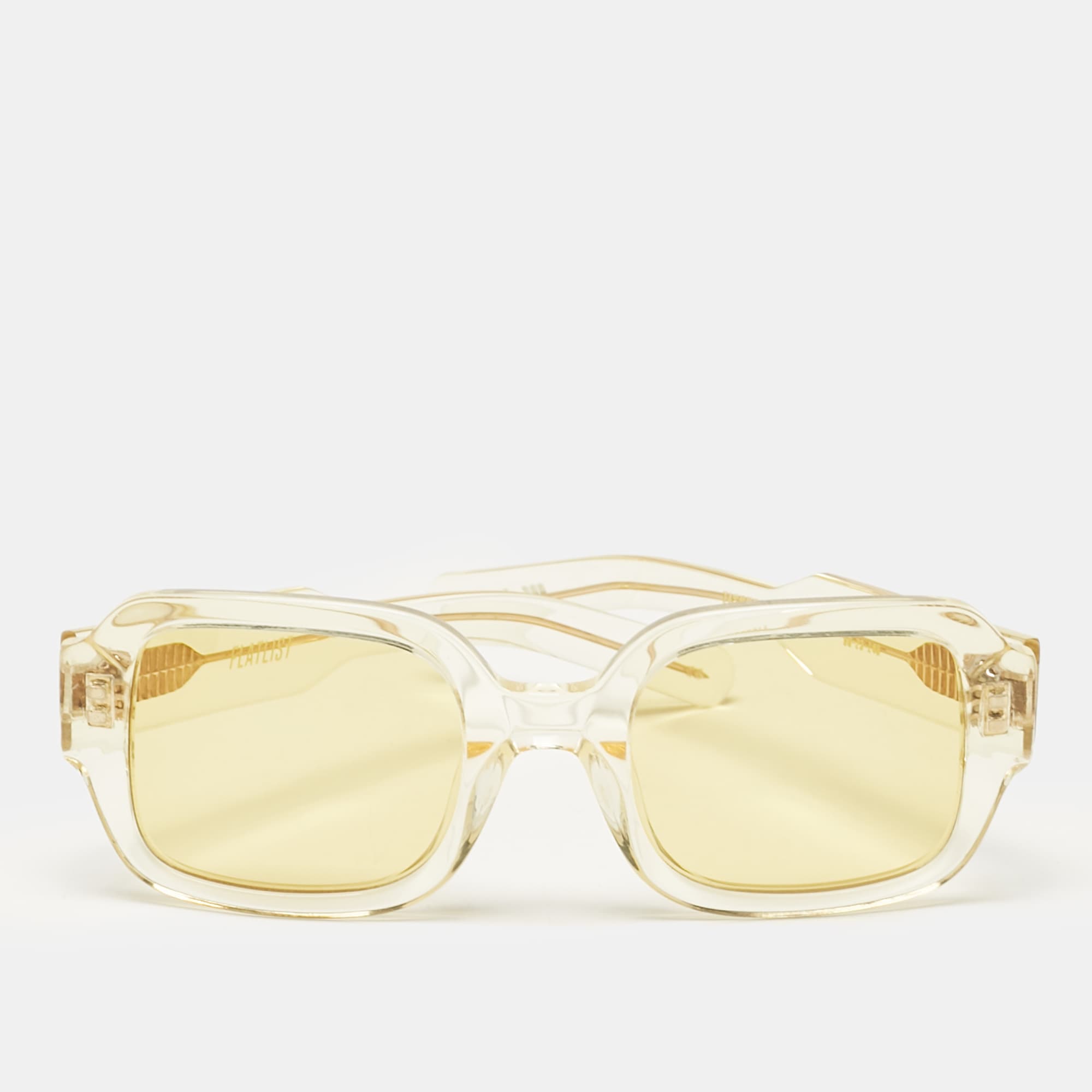 Tishkoff Yellow Tishkoff Square Sunglasses