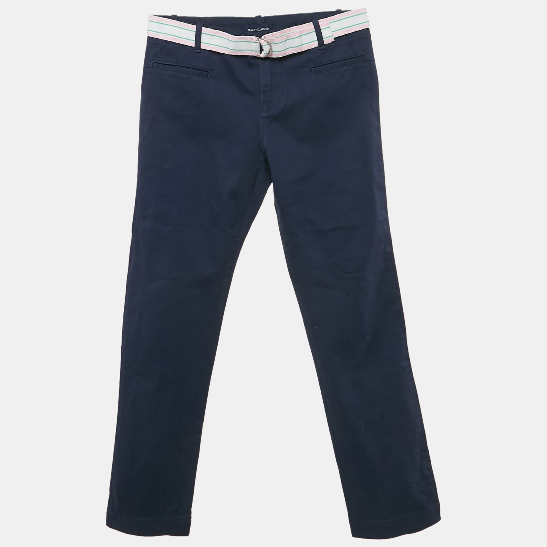 Ralph Lauren Kids Navy Blue Gabardine Trousers 12-14 Yrs