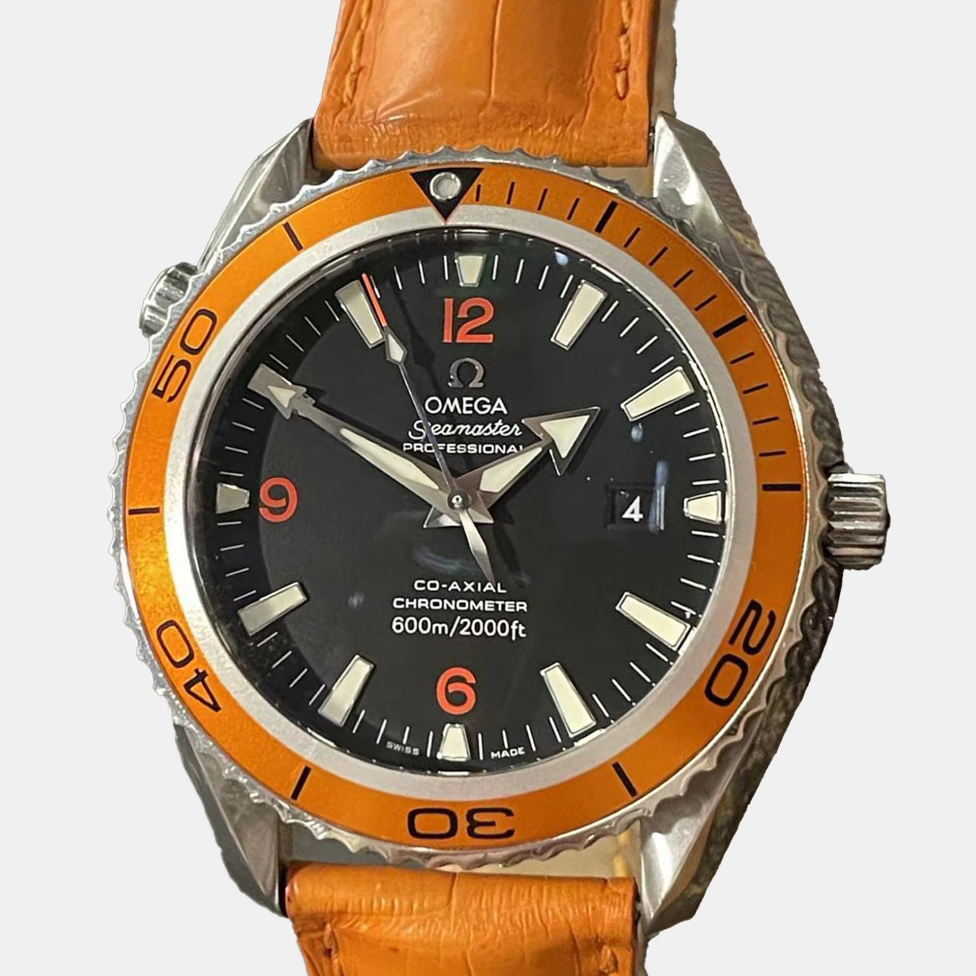 Omega Seamaster Planet Ocean 2909.50.38 Automatic Black Dial Stainless Steel Men's Wristwatch 42mm