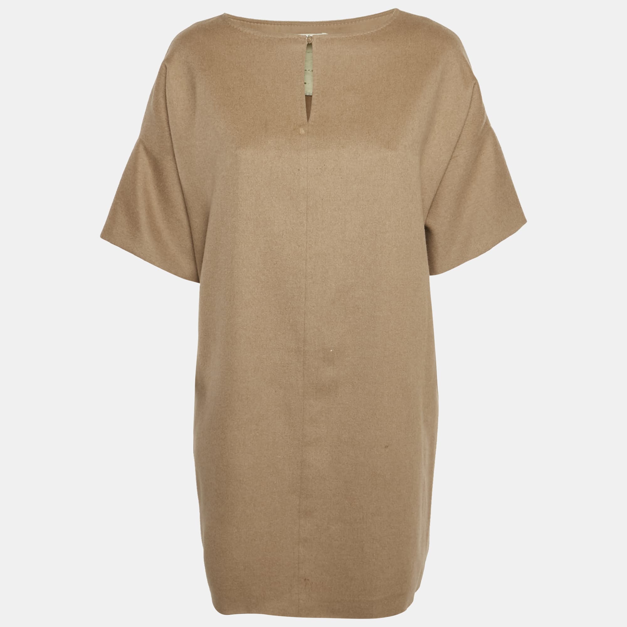 Max Mara Brown Camel Hair Mini Dress M