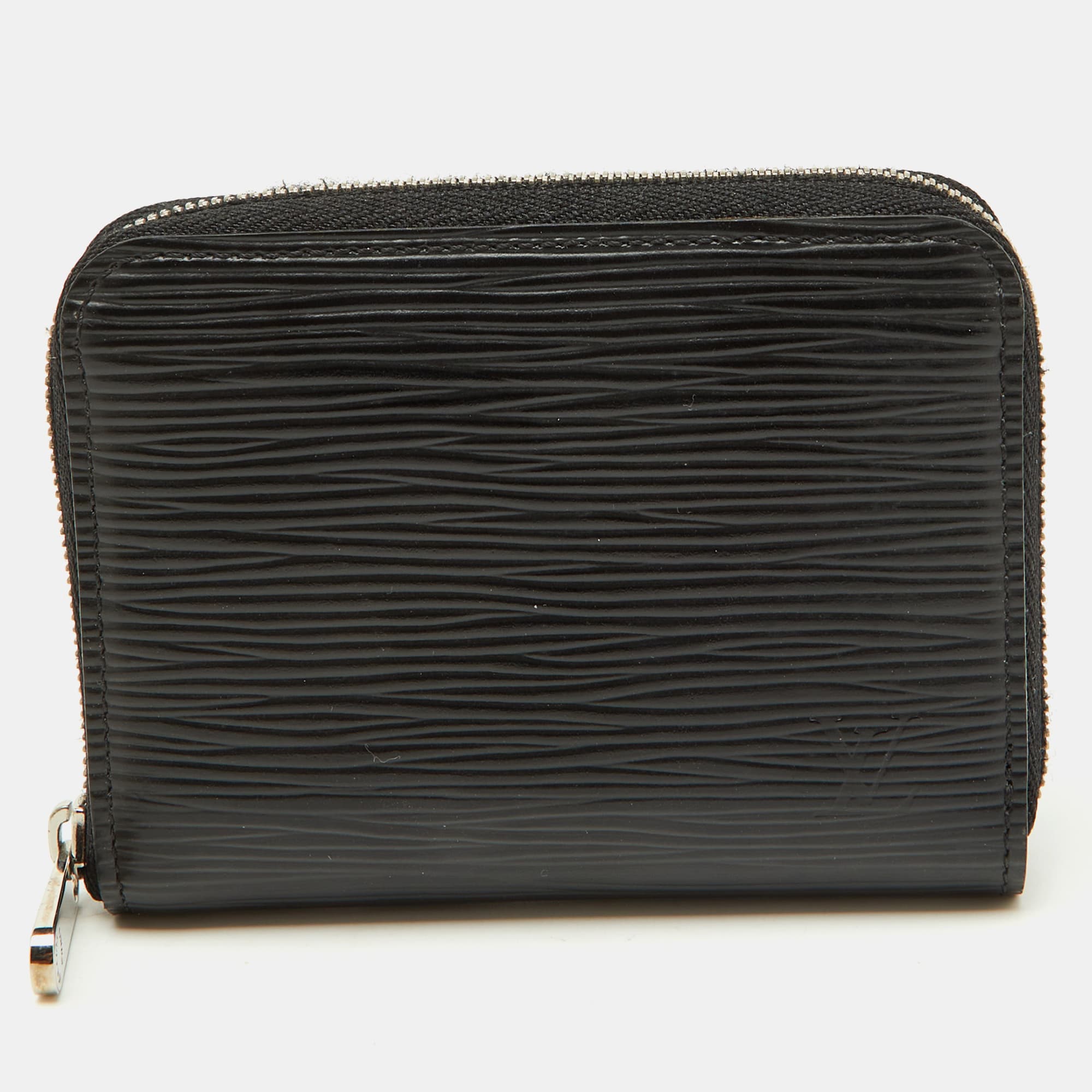 Louis Vuitton Black Epi Leather Zippy Coin Purse