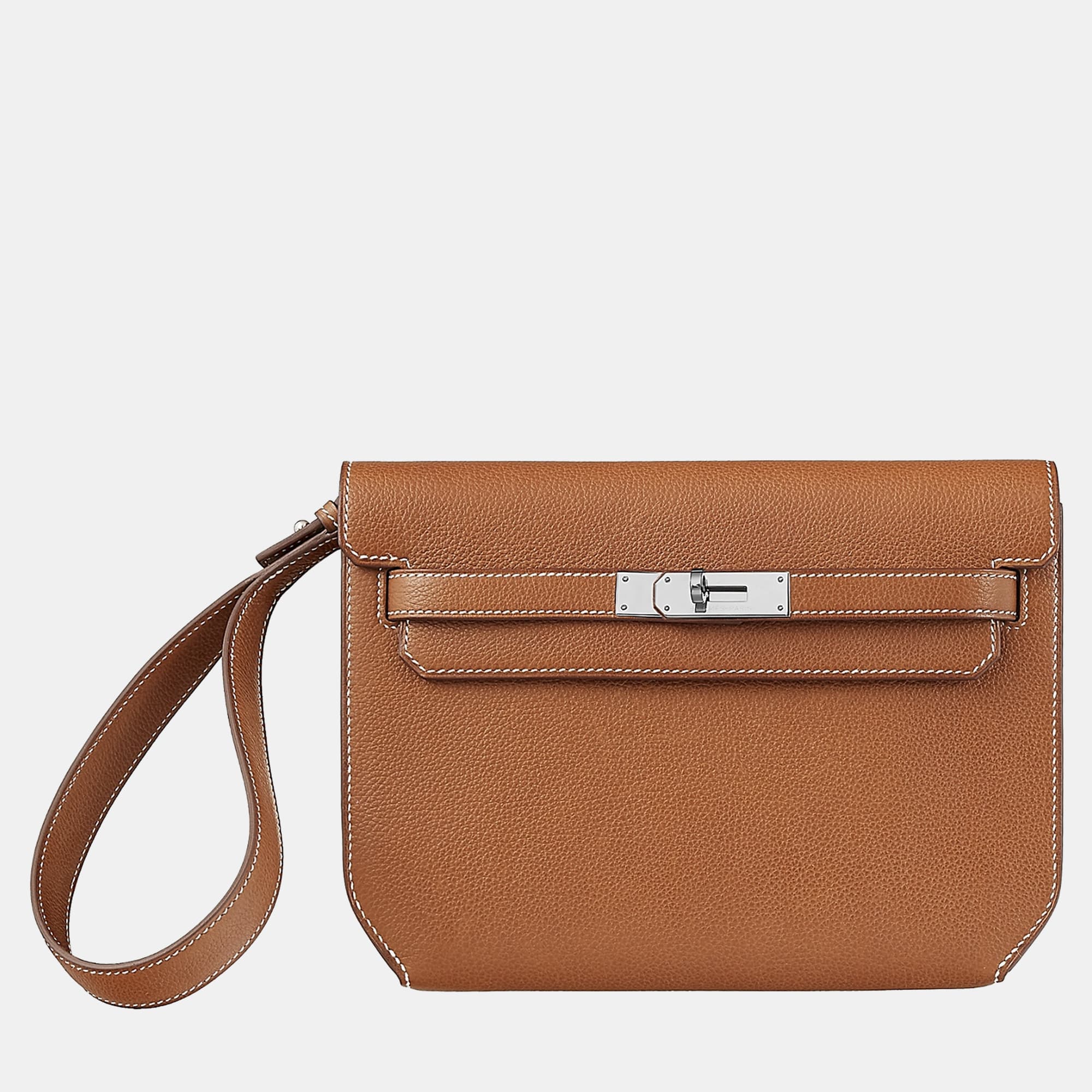 Hermes Fauve Kelly Depeches 25 Pouch Bag