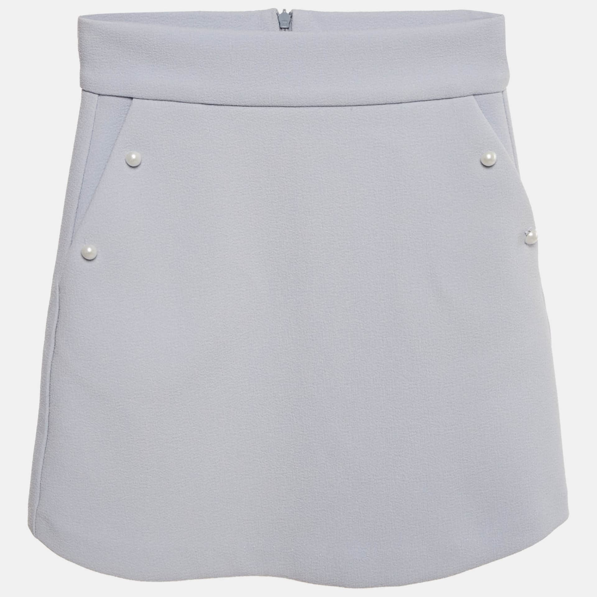 Little Lady Empire Kids Blue Pearl Detail Skylar Skirt 6Yrs