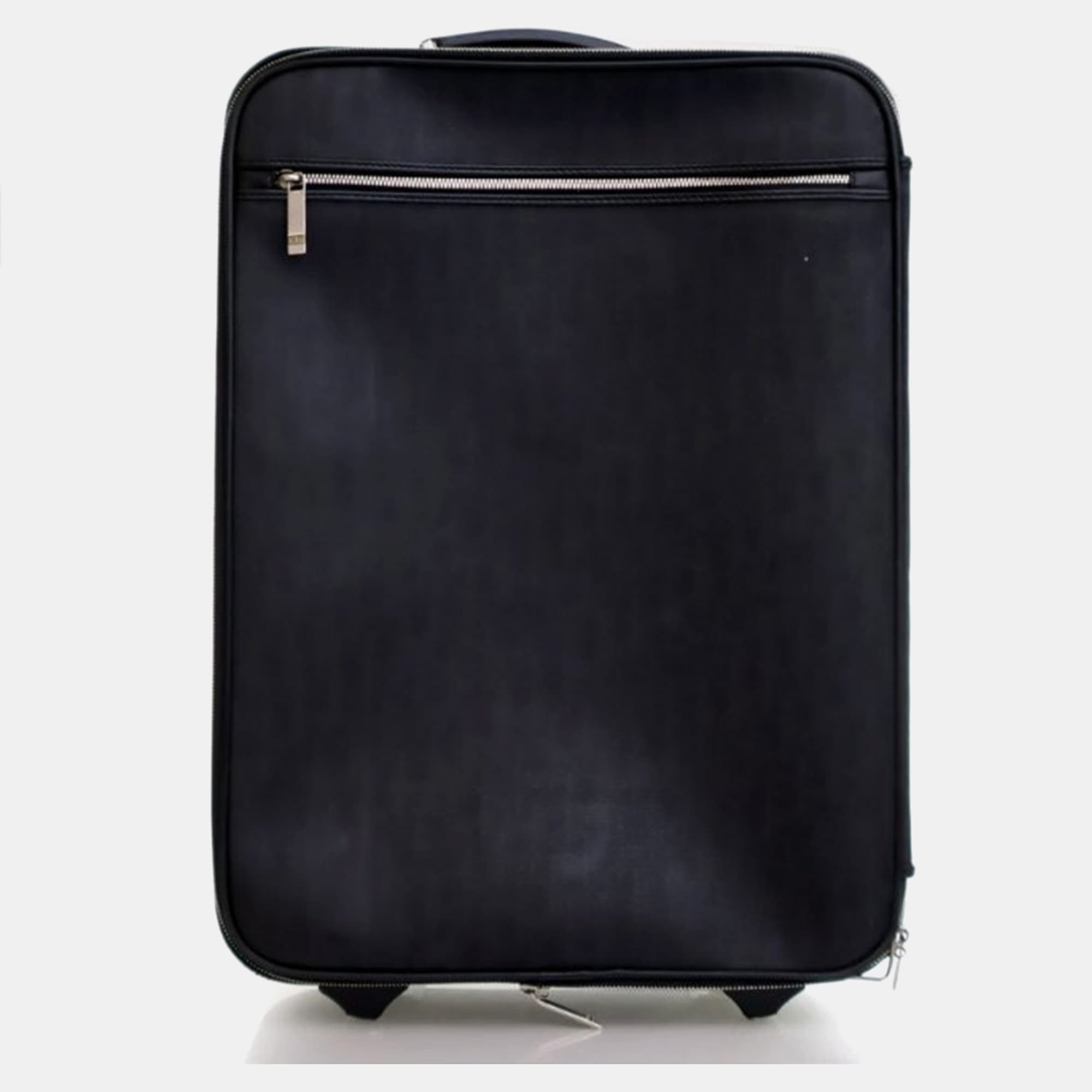 Dior Oblique Black Coated Canvas Travel Bag
