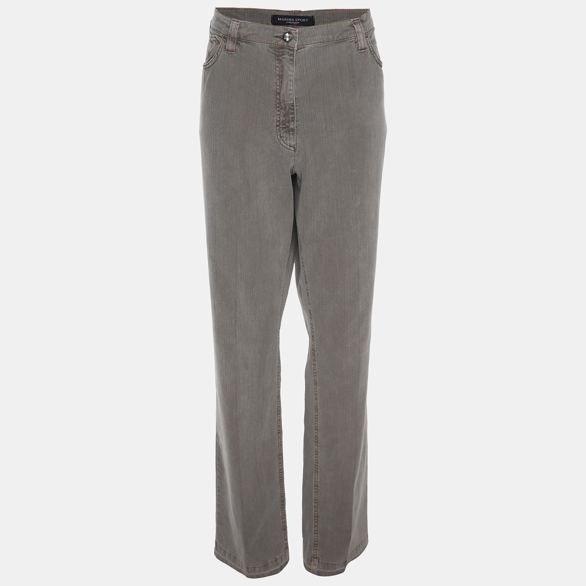 Marina Sport by Marina Rinaldi Grey Denim Jeans L