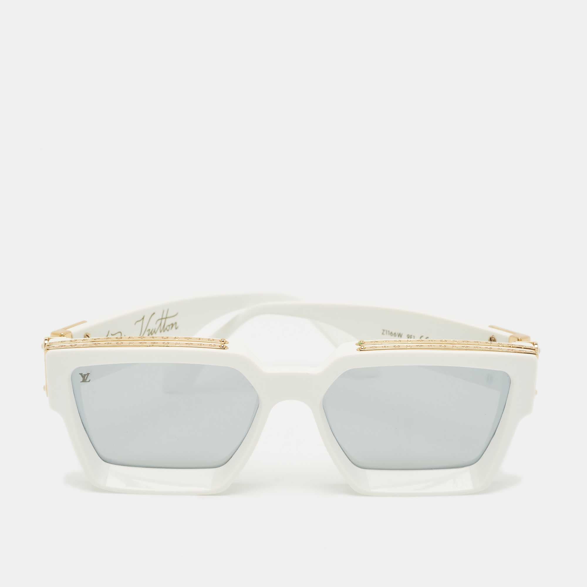 Louis Vuitton White/Black Mirrored Z1166W 1.1 Millionaires Sunglasses