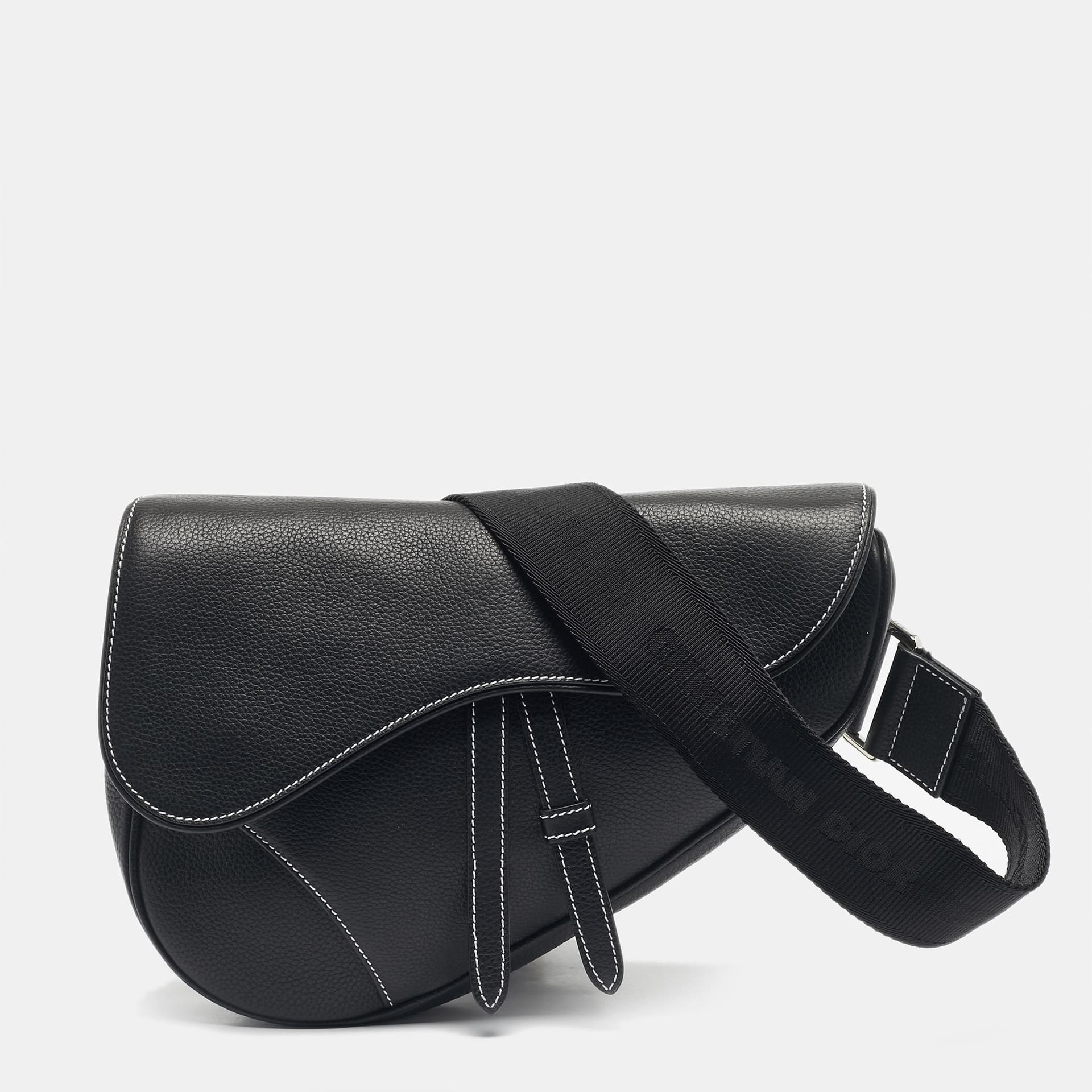 Dior Saddle Black Leather and Nylon Messengers